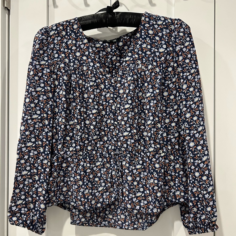 Madewell floral blouse